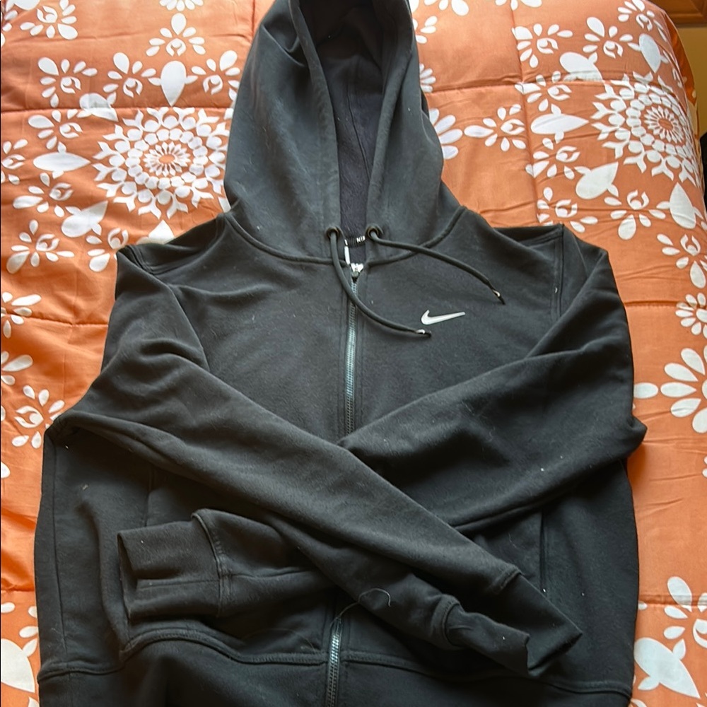 Nike Black Zip-Up Hoodie